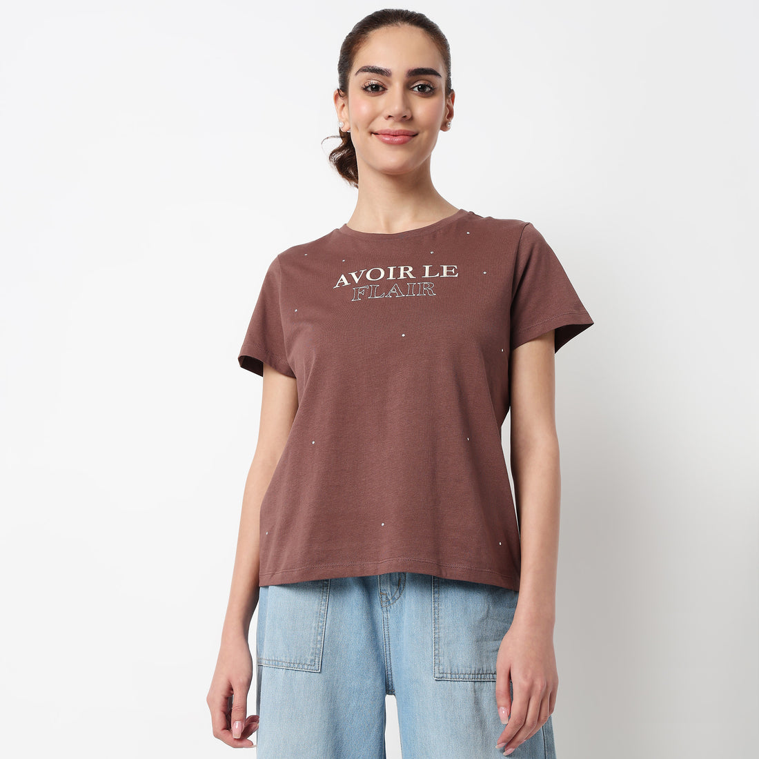 Cotton Crew Neck Graphitee