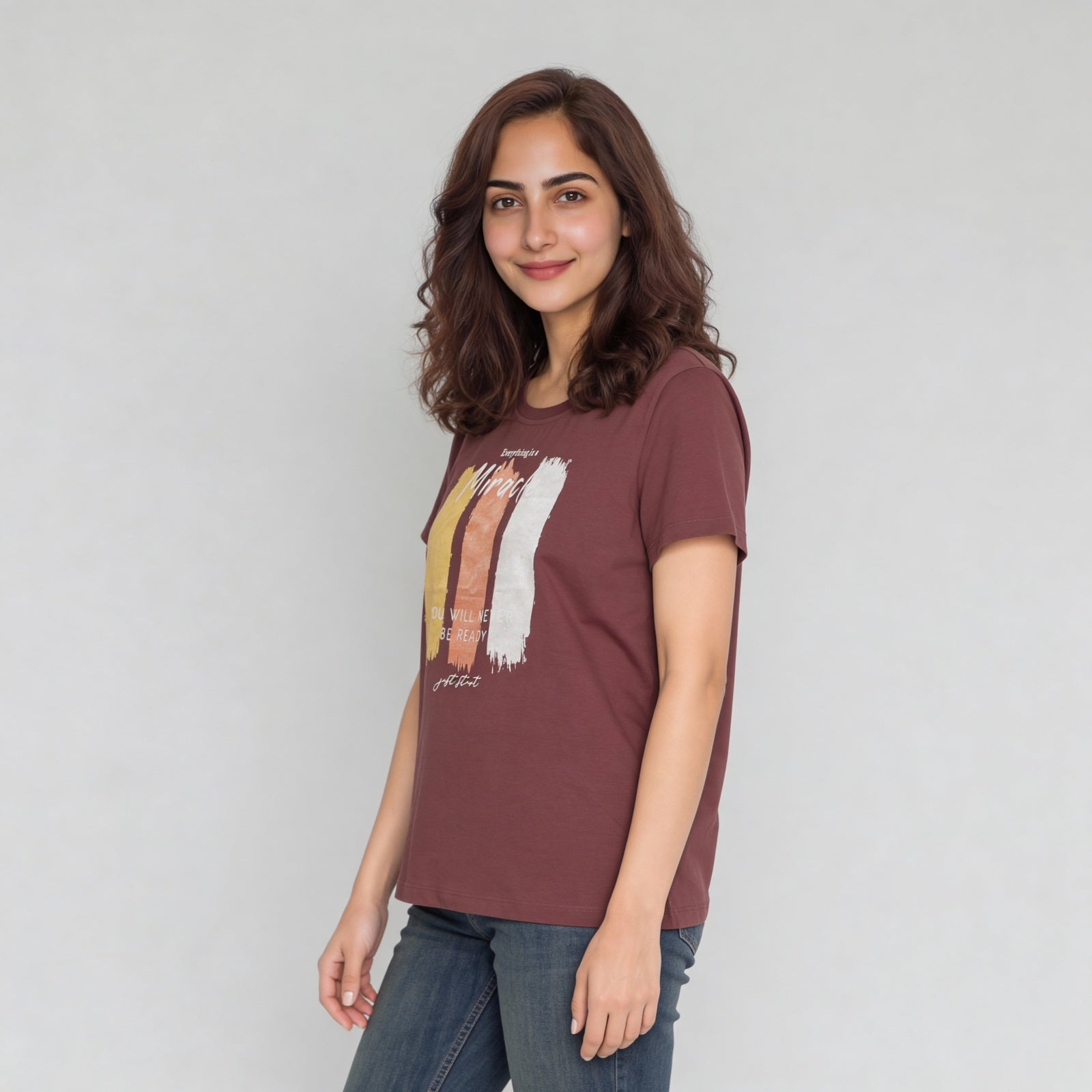 Cotton Crew Neck Graphitee