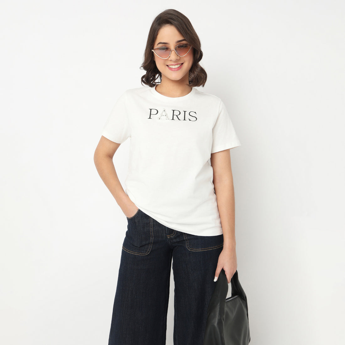 Cotton Crew Neck Graphitee