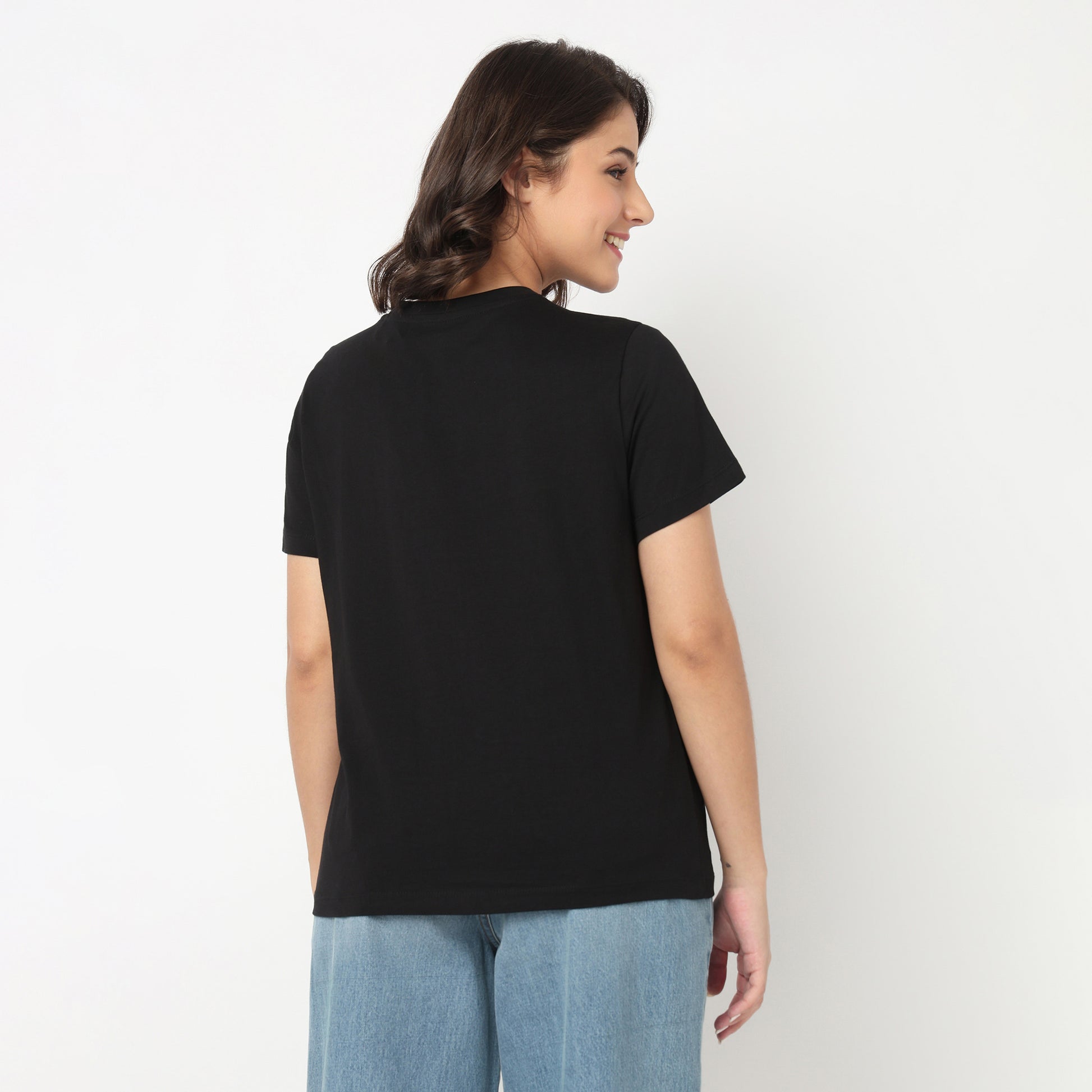 Cotton Crew Neck Graphitee