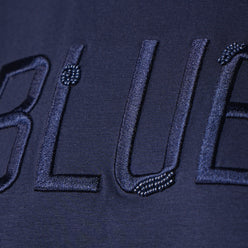 Embroidered Crew Neck Graphitee