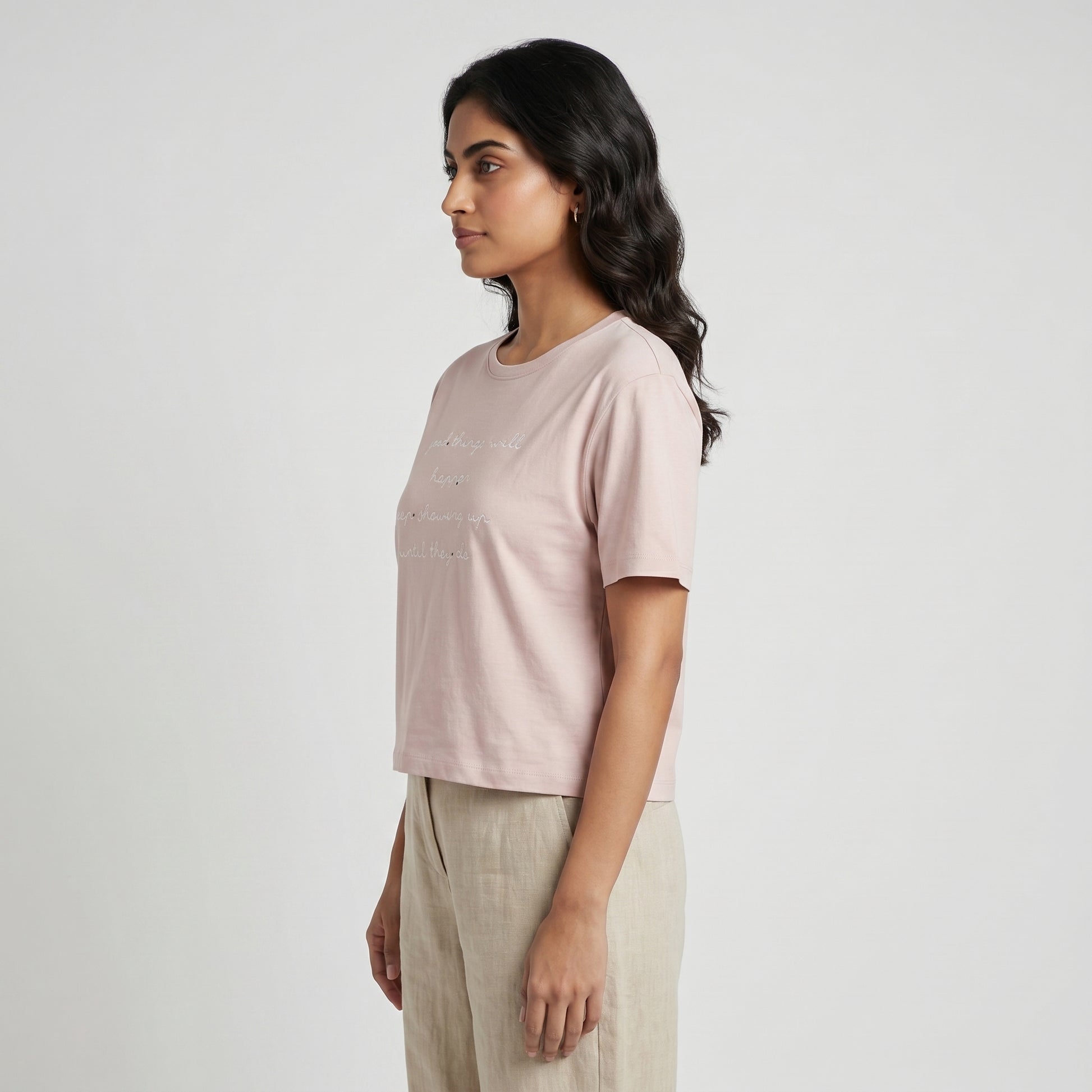 Cotton Crew Neck Graphitee