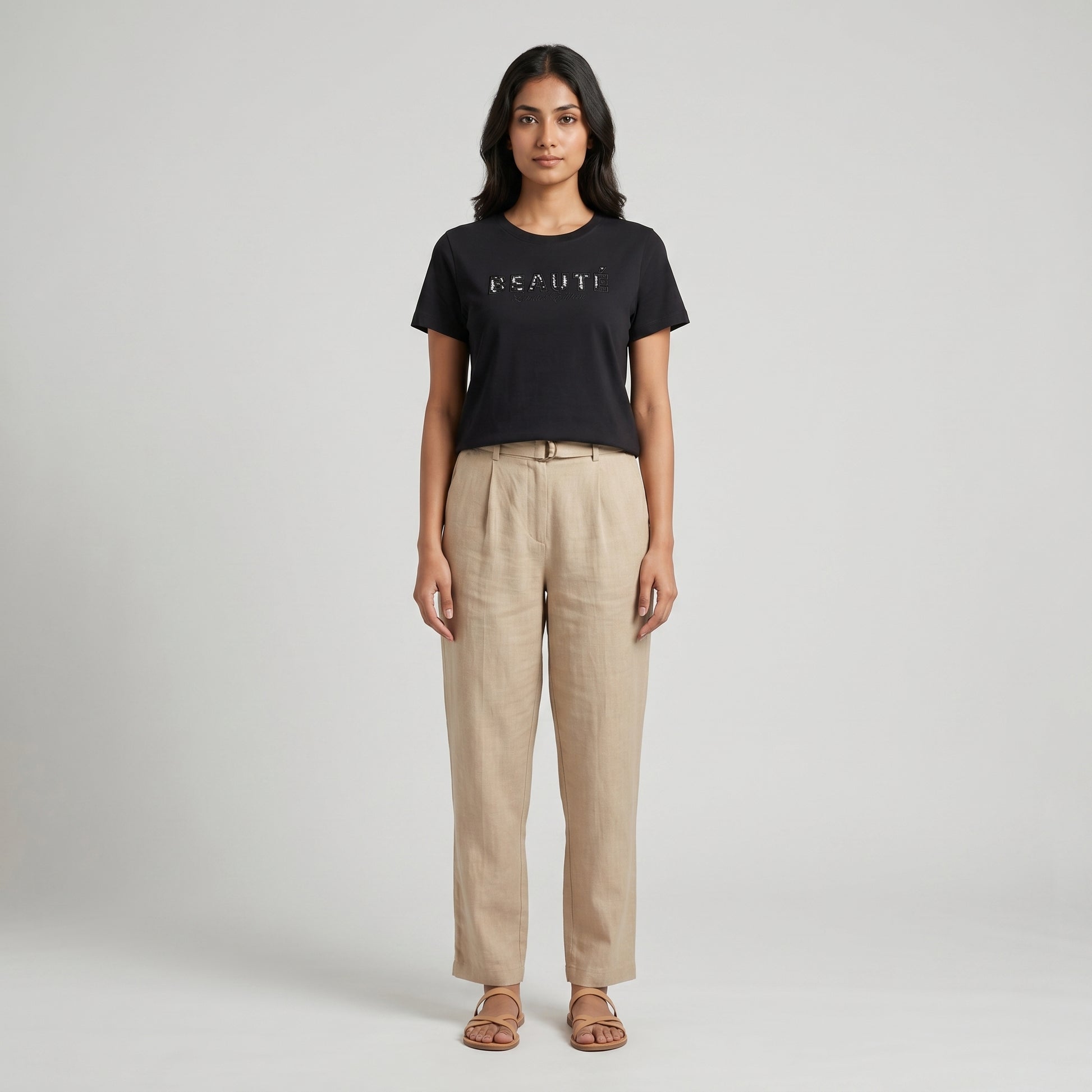 Cotton Crew Neck Graphitee