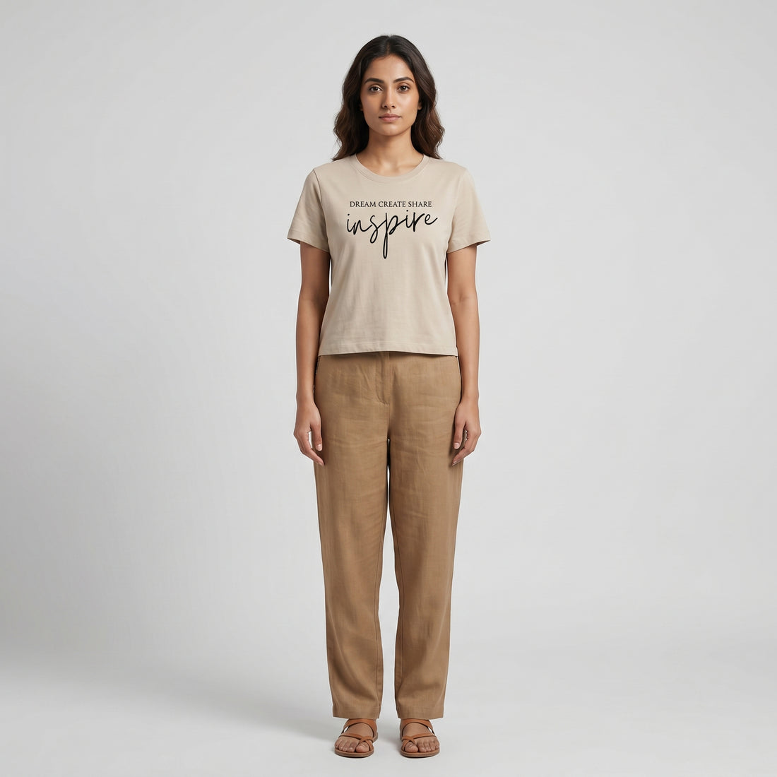 Cotton Crew Neck Graphitee