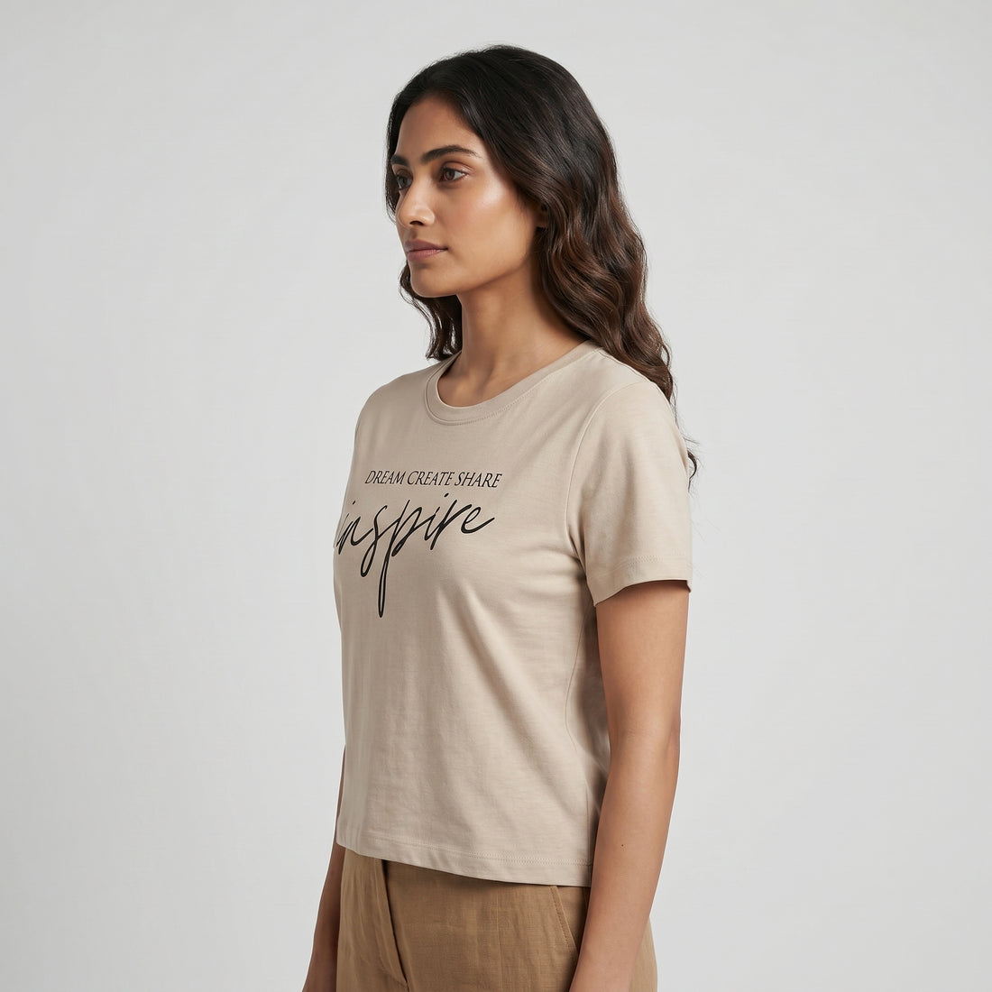 Cotton Crew Neck Graphitee