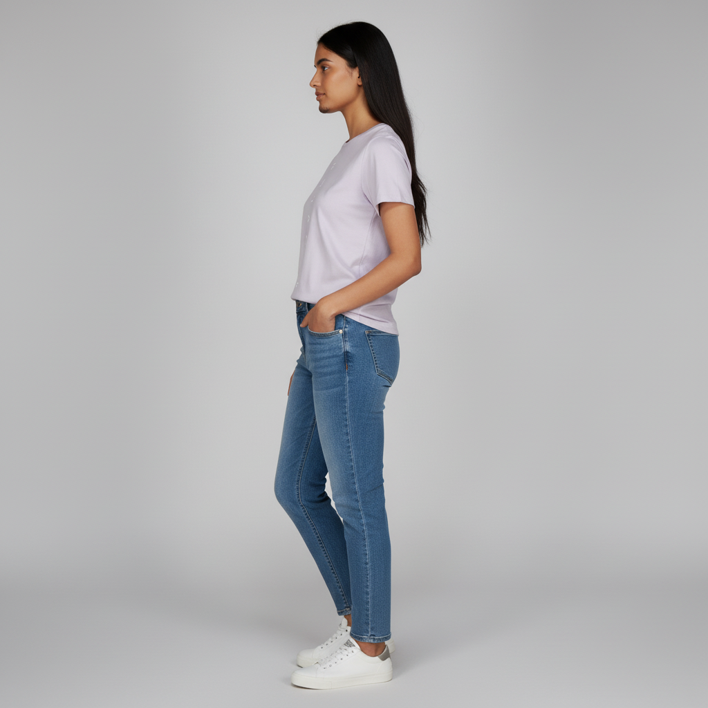 Cotton Crew Neck Graphitee