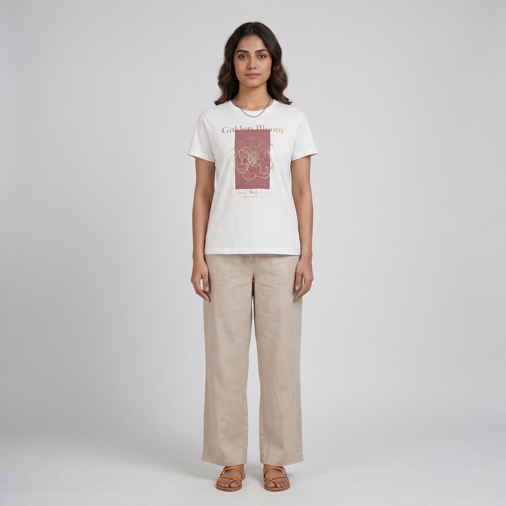 Cotton Crew Neck Graphitee