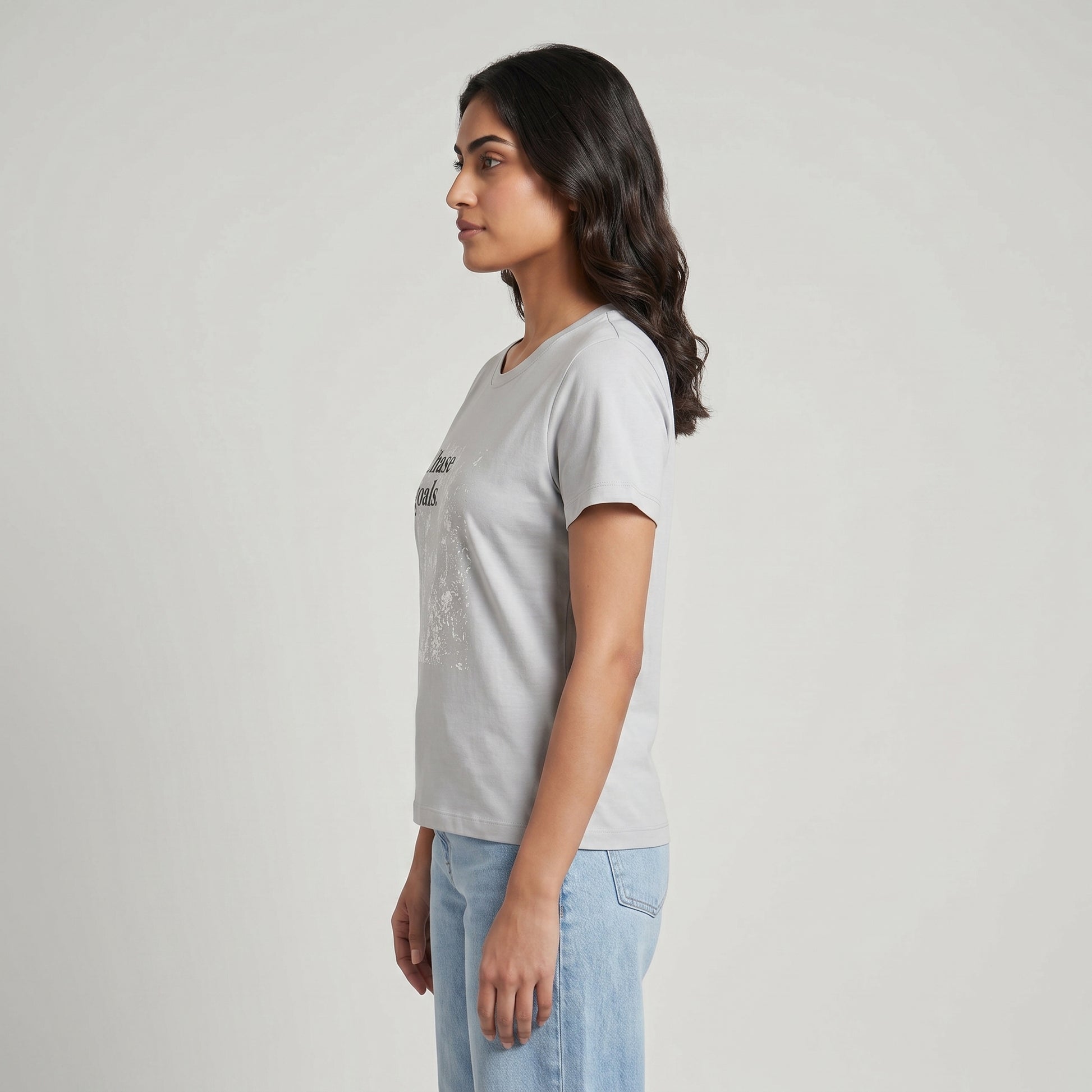 Cotton Crew Neck Graphitee