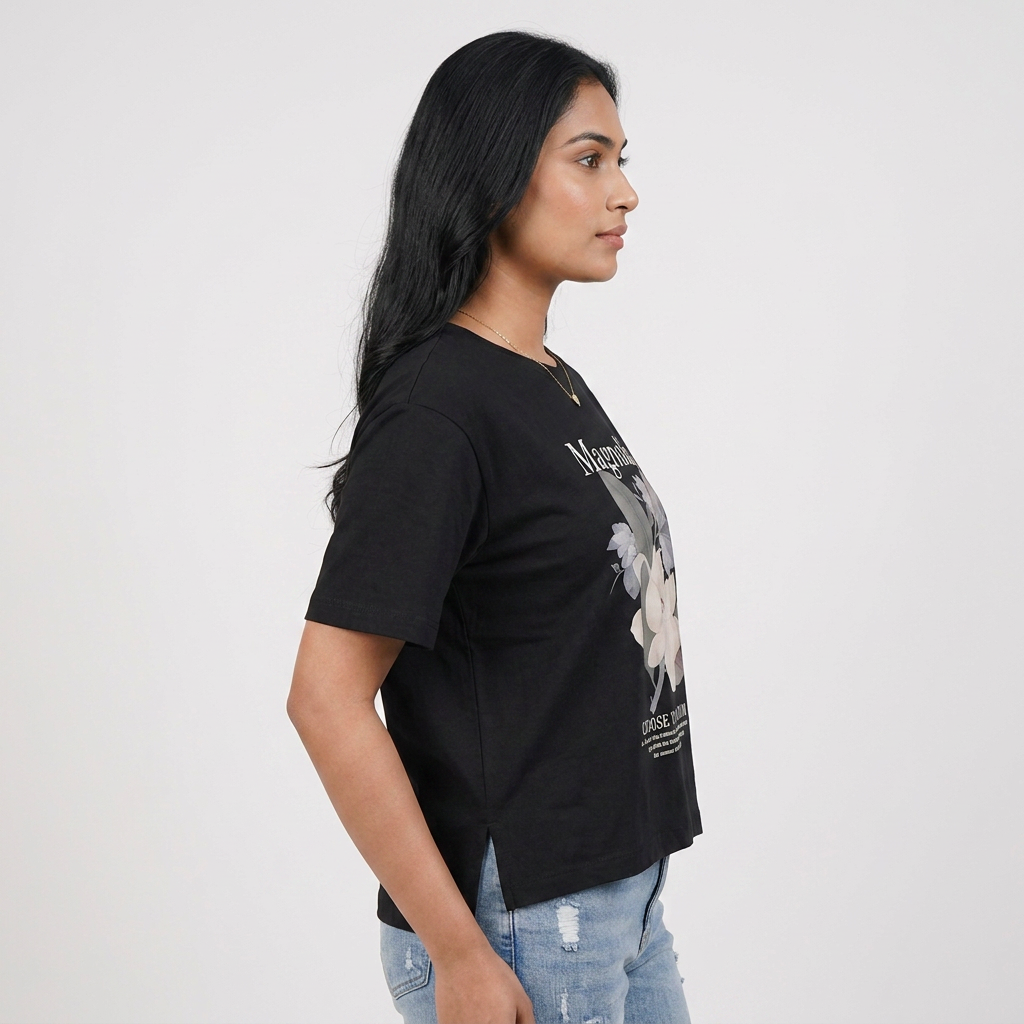 Cotton Crew Neck Graphitee