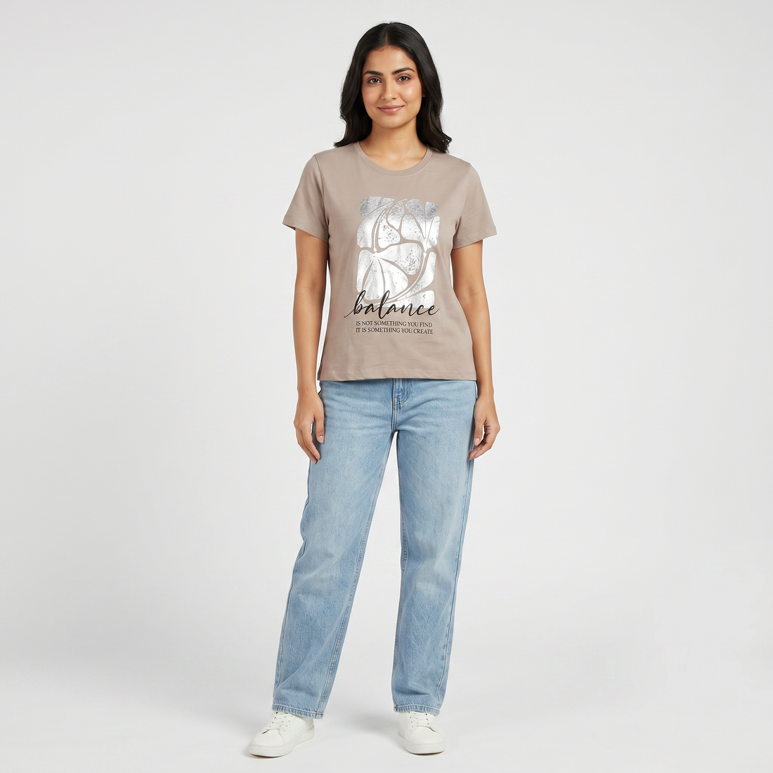 Cotton Crew Neck Graphitee