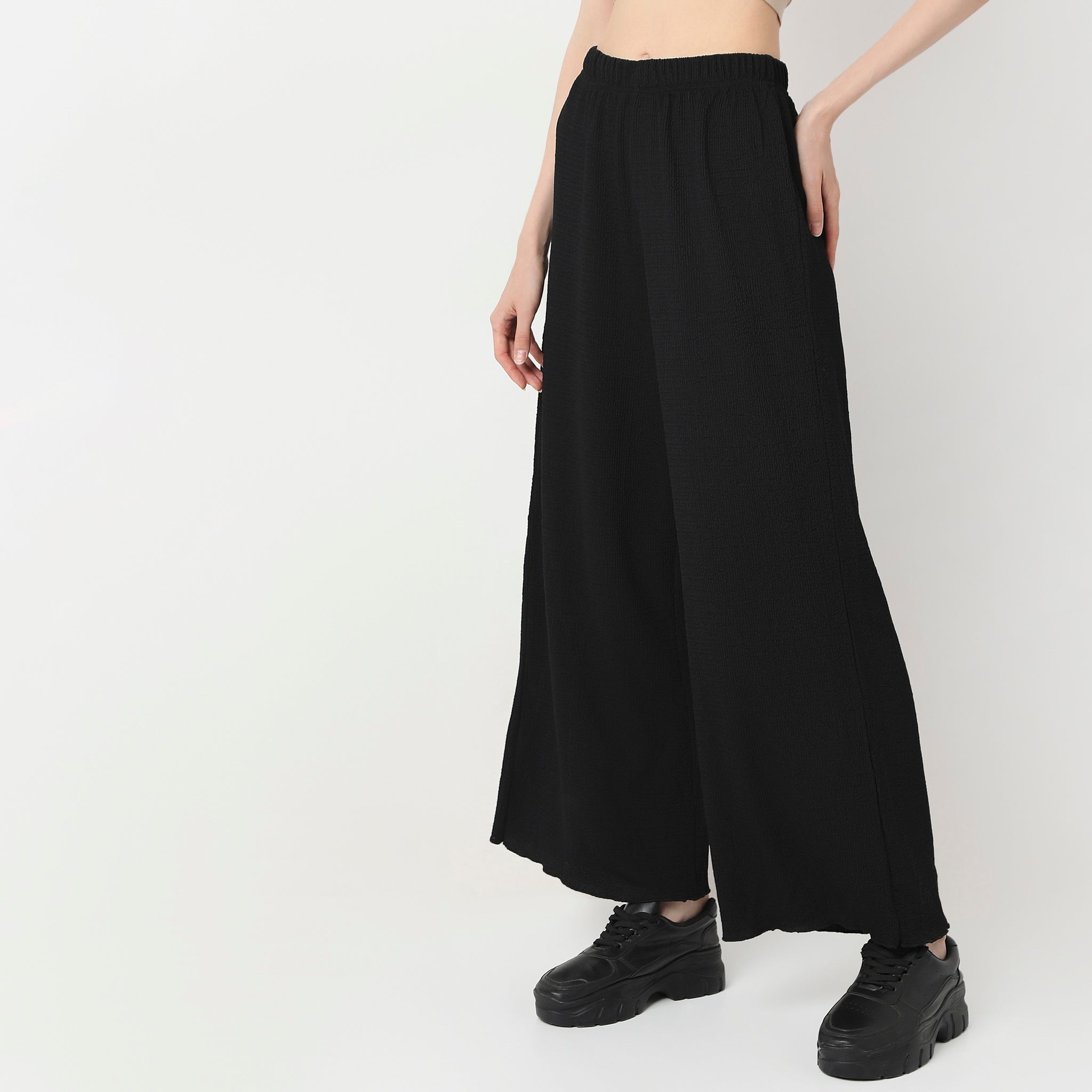 スカート neith. Rose Pleats Skirt Pants(Black)S neith. Rose Pleats Skirt Pants(Black)S（Structured Straight