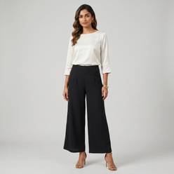 Solid Mid Rise Palazzos