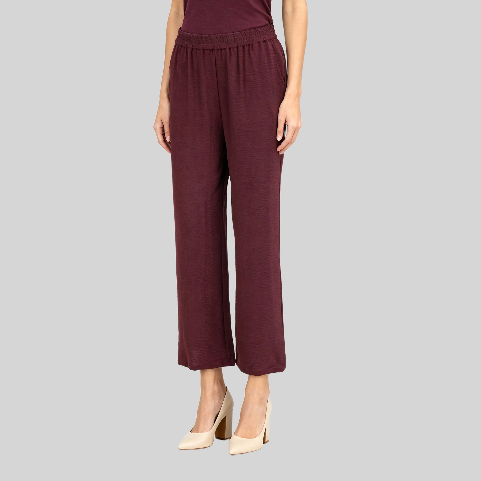 Mid Rise Ankle Length Palazzo