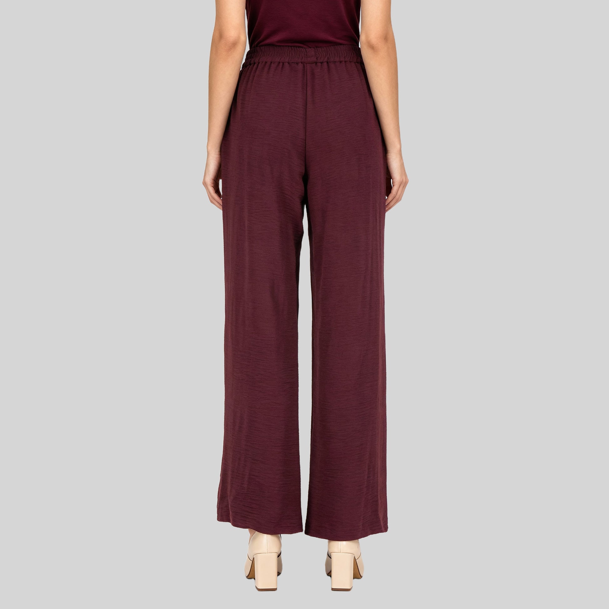 Mid Rise Ankle Length Palazzo