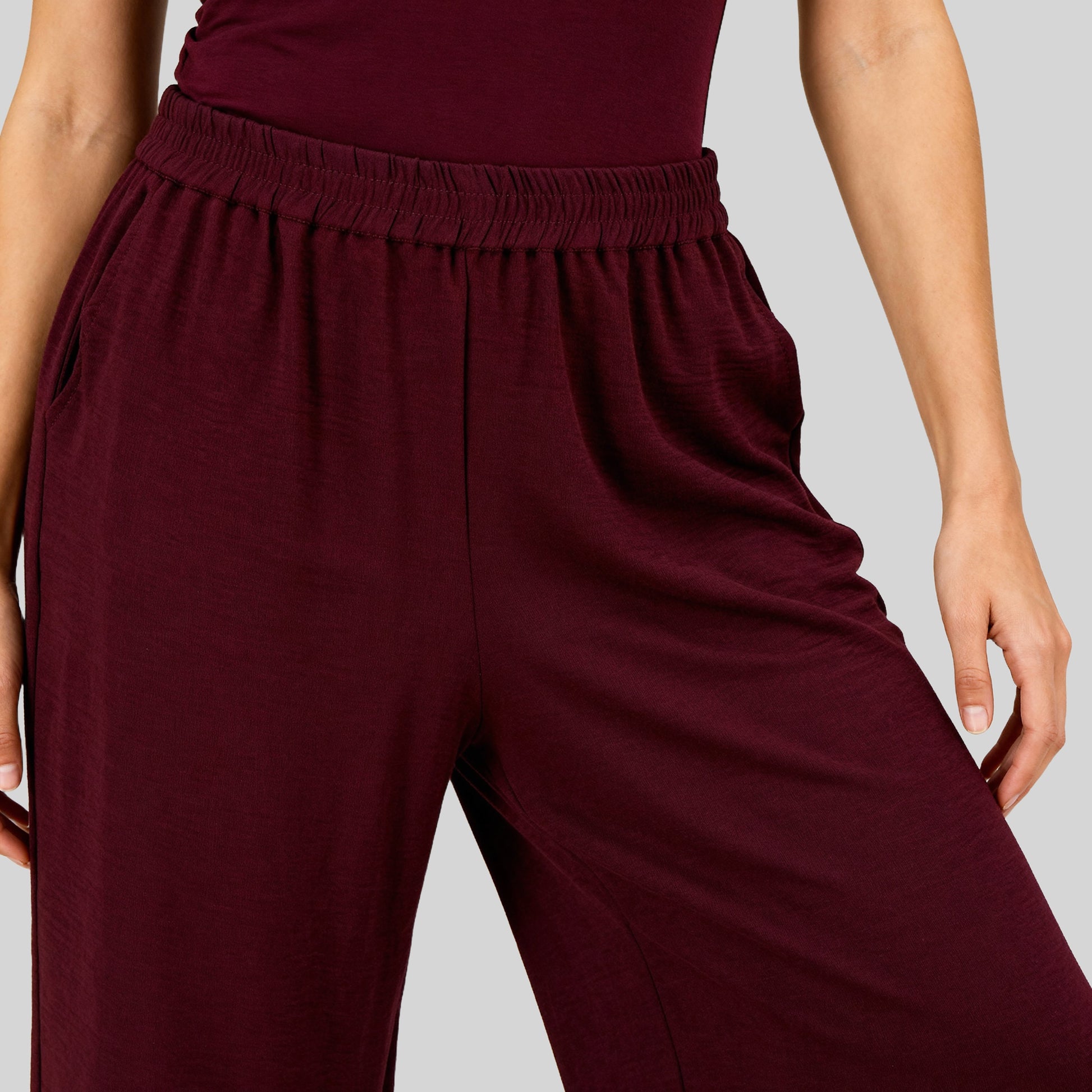 Mid Rise Ankle Length Palazzo