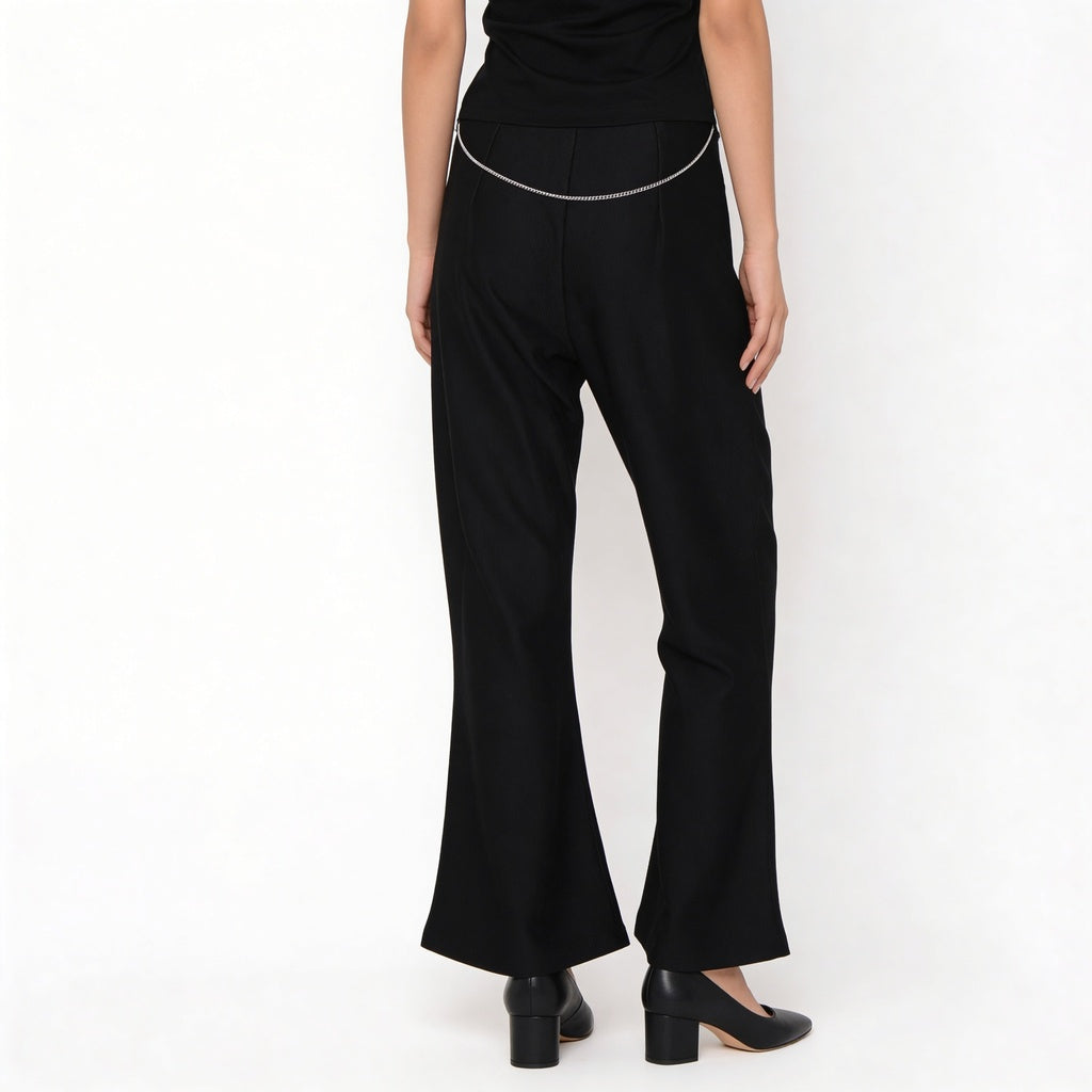 Knitted Mid Rise Palazzo