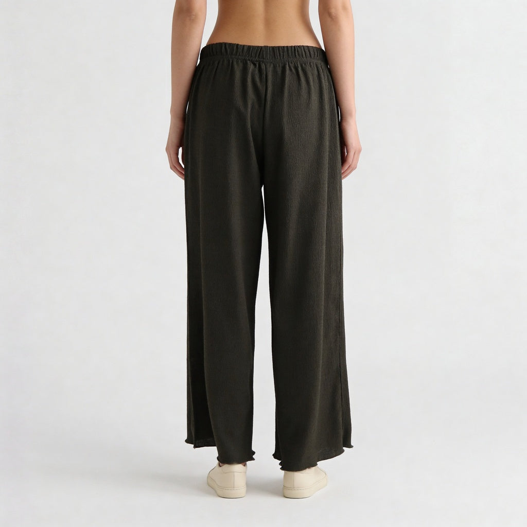 Structured Ankle Length High Rise Palazzos