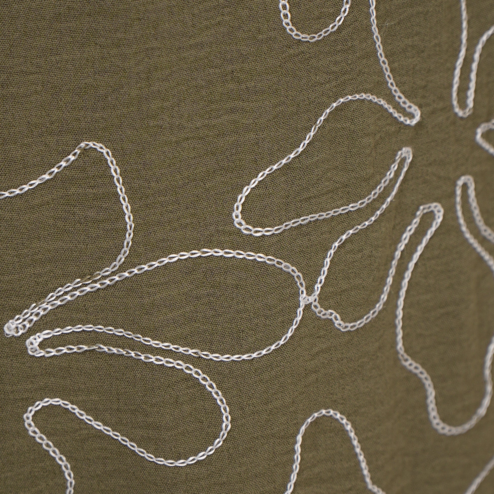 Embroidered Mid Rise Palazzo