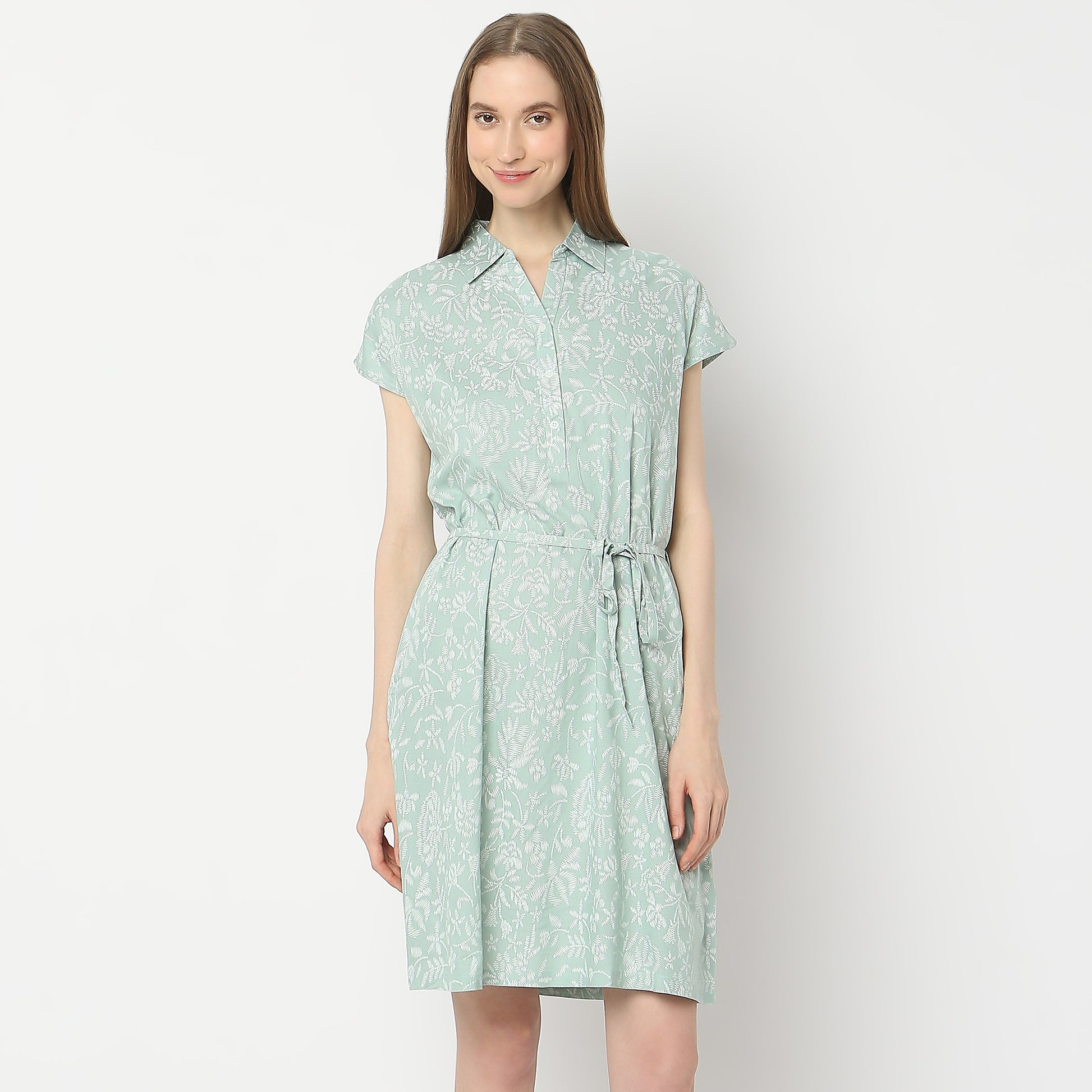 Regular Fit Floral Gown