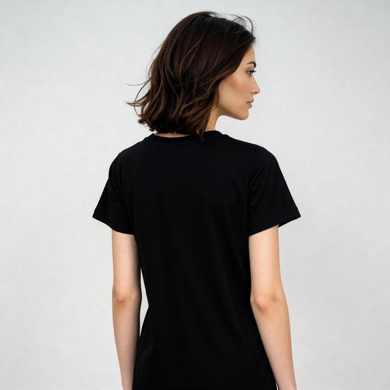 Cotton Graphic Short Gown