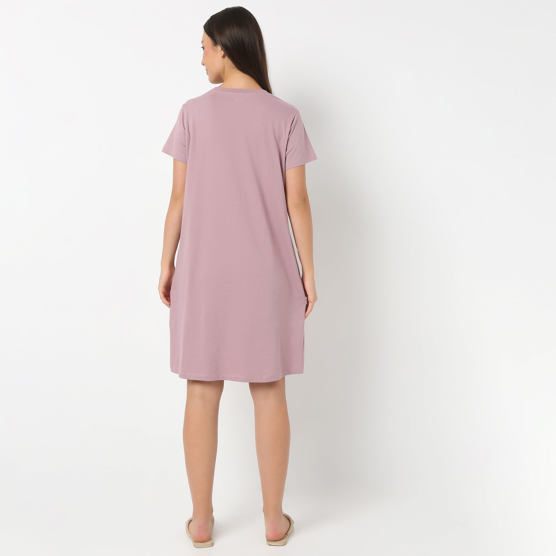 Round Neck Knee Length Floral Shorts