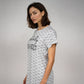 Cotton Graphic Short Gown
