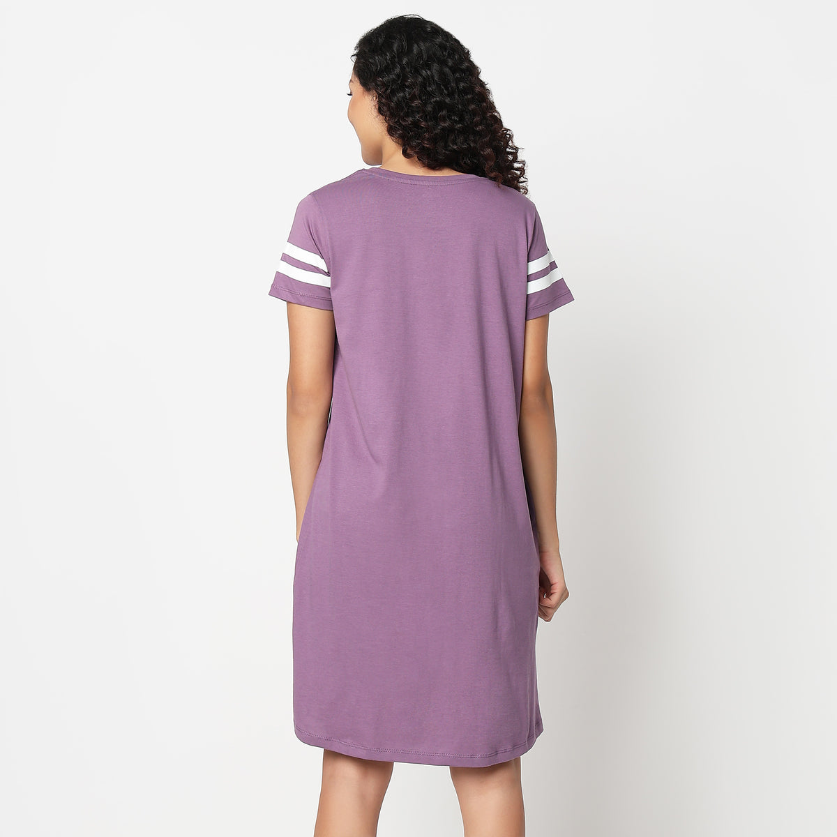 Printed Night Short Gown