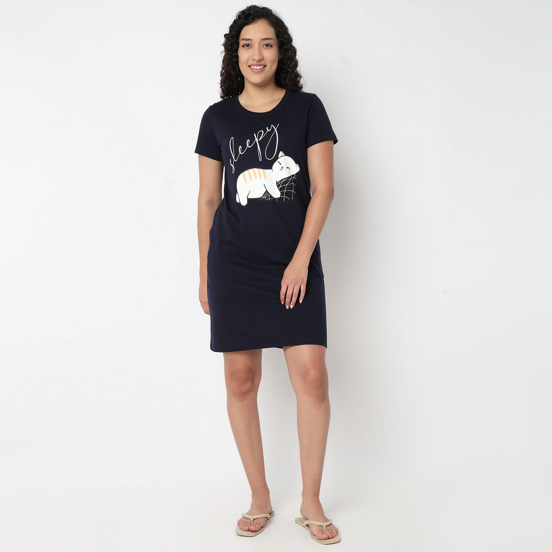 Graphic Short Gown