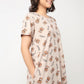 Cotton Printed Short Gown
