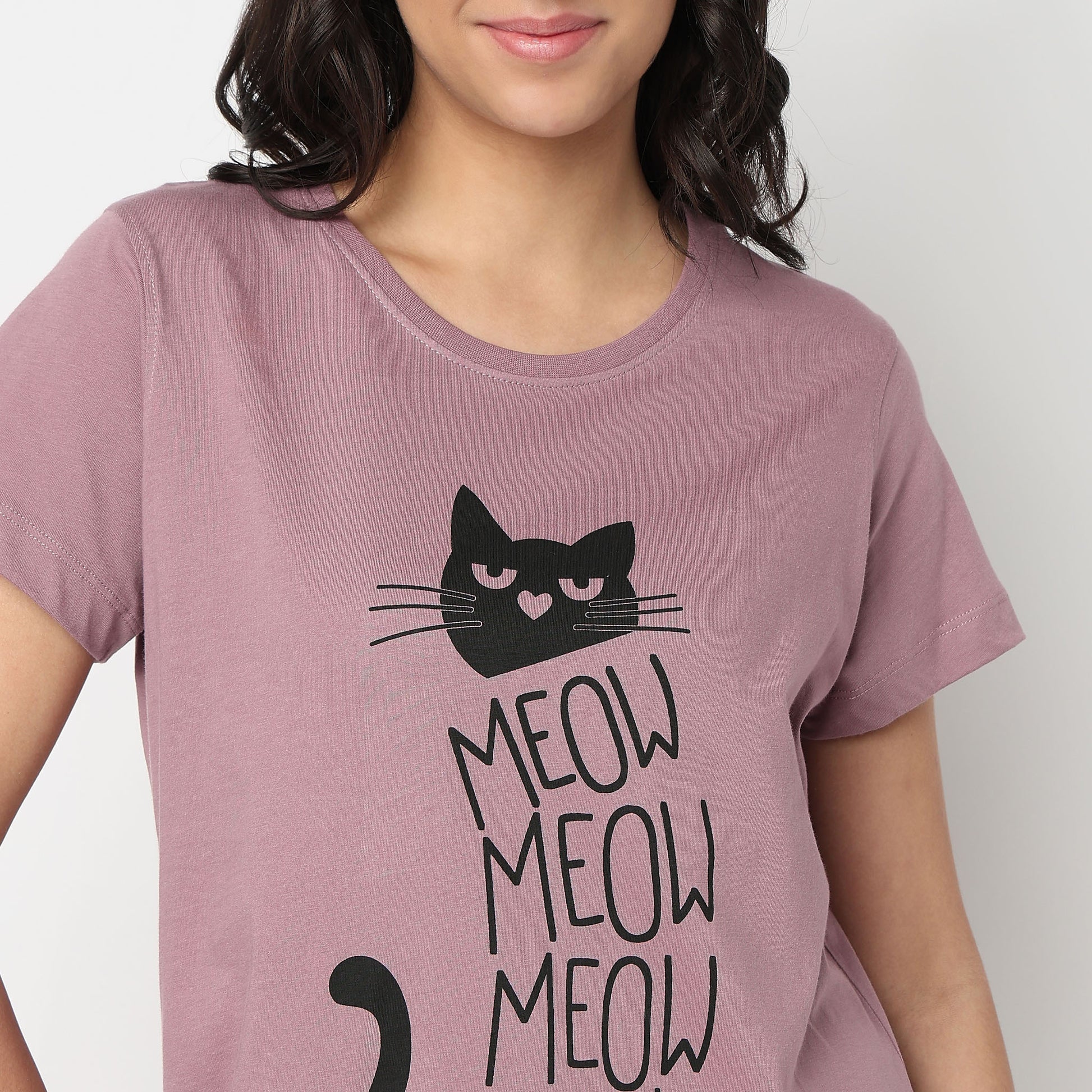 Cotton Printed Short Gown