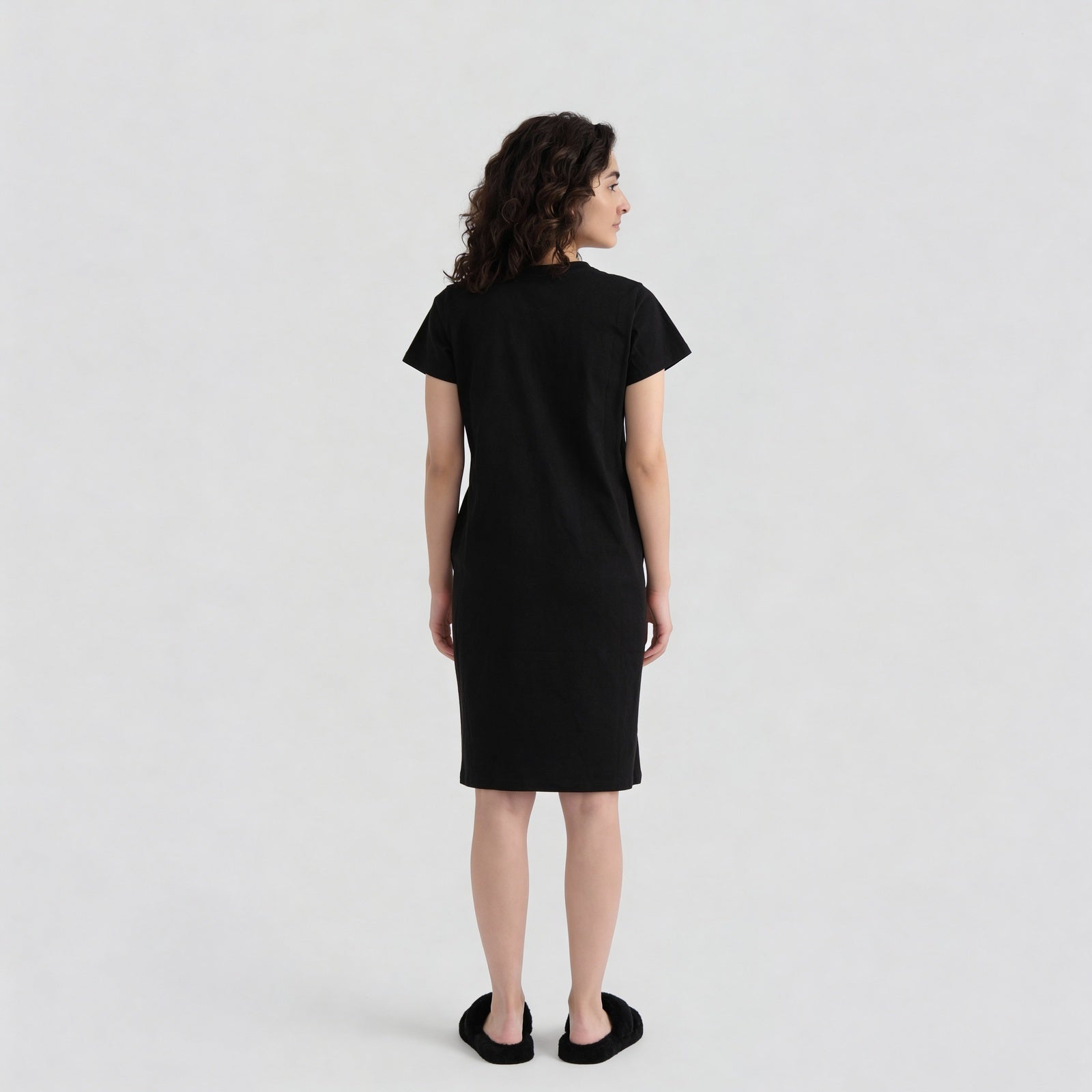 Cotton Floral Short Sleeve Gown