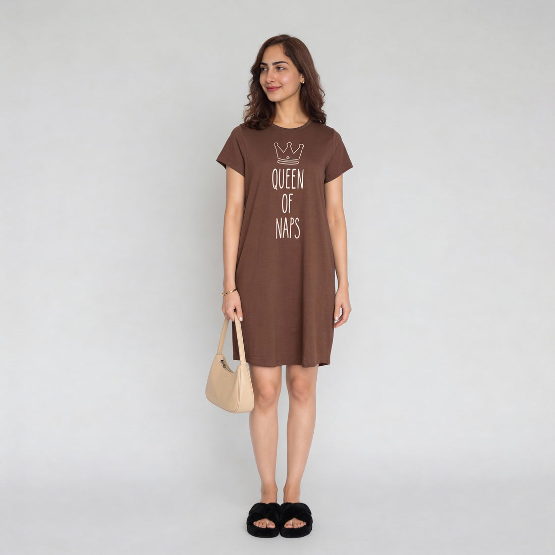 Cotton Floral Short Sleeve Gown