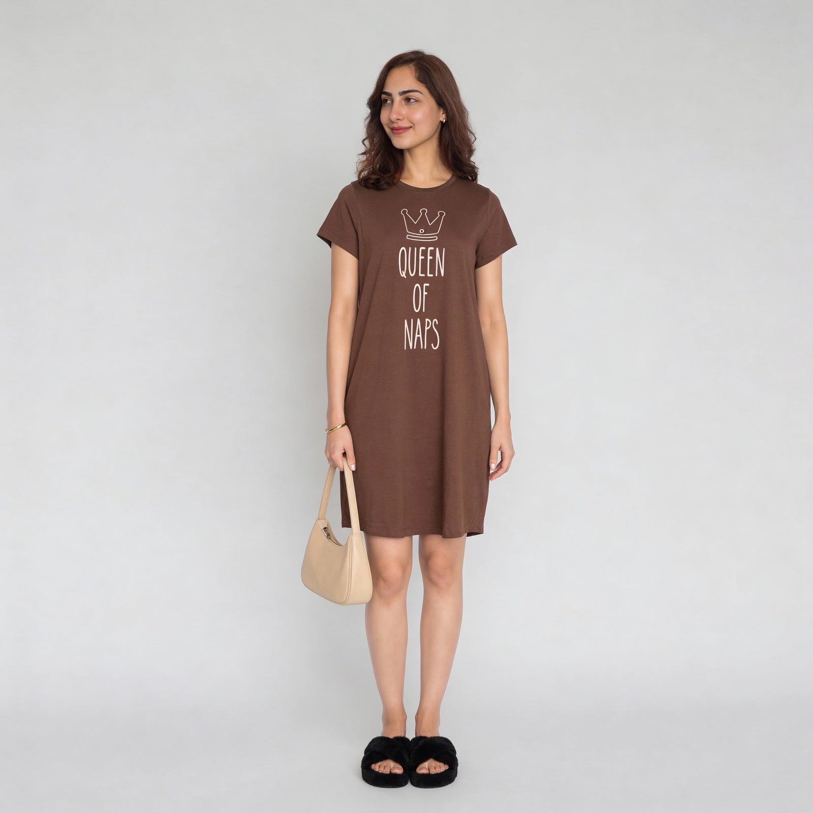 Cotton Floral Short Sleeve Gown