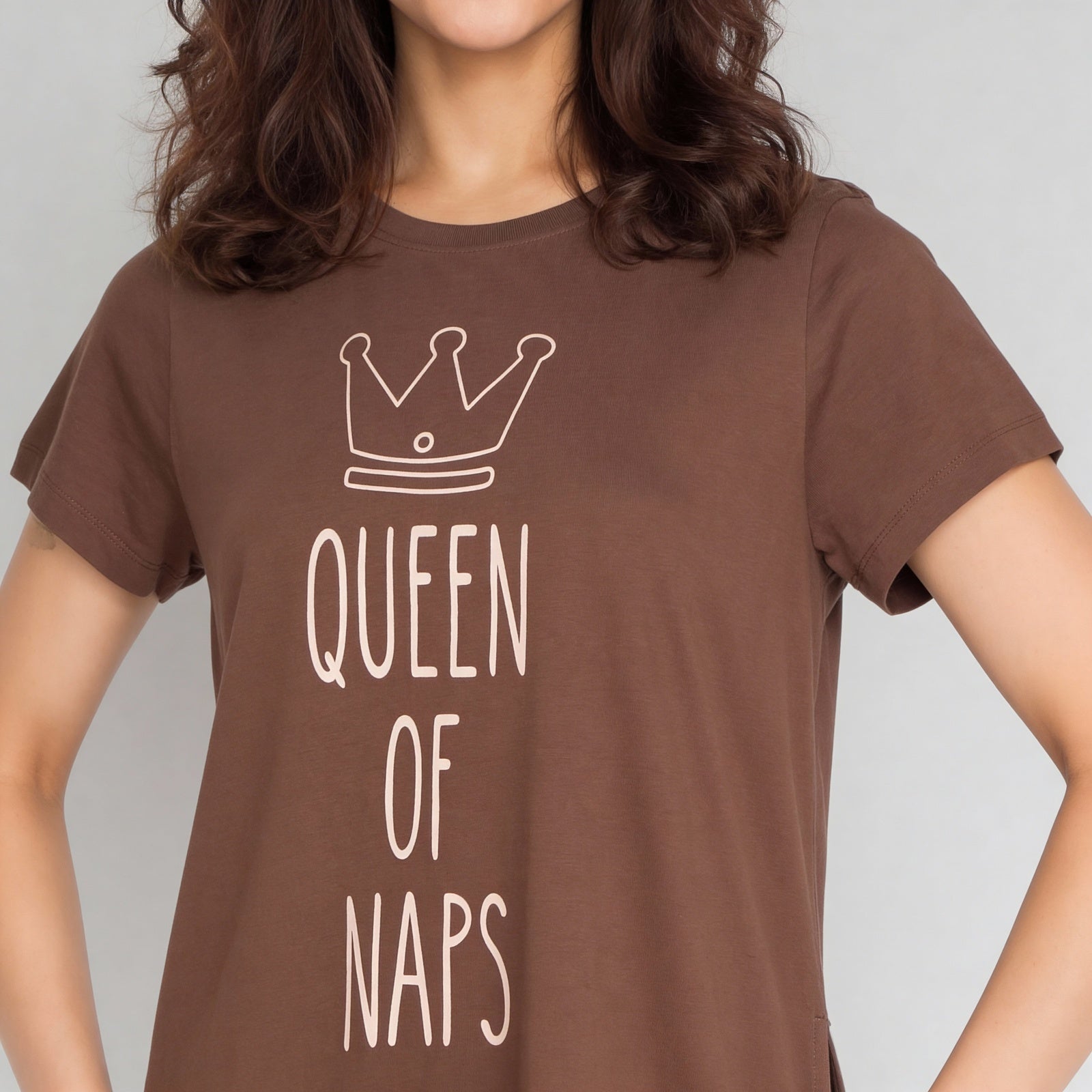 Cotton Floral Short Sleeve Gown