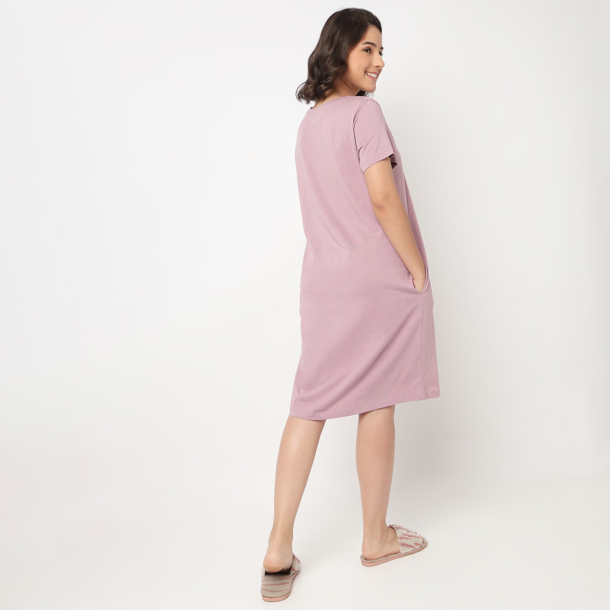 Cotton Printed Short Gown