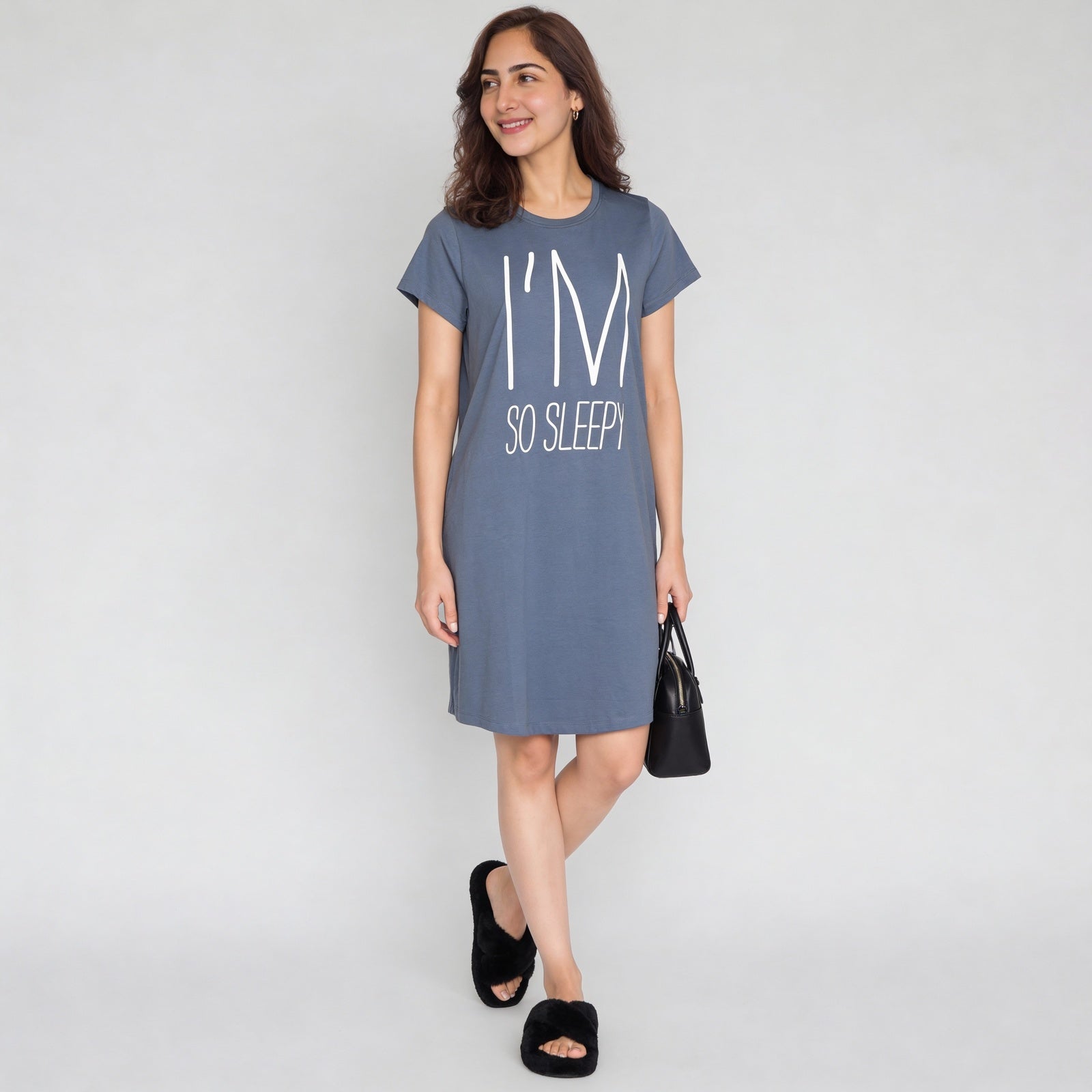 Cotton Floral Short Sleeve Gown