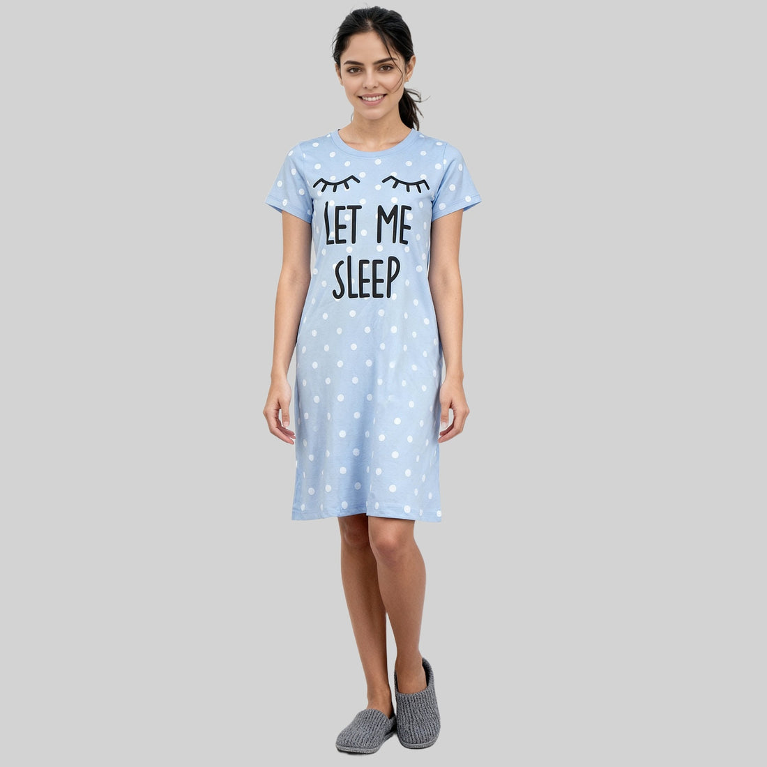 Cotton Printed Short Gown