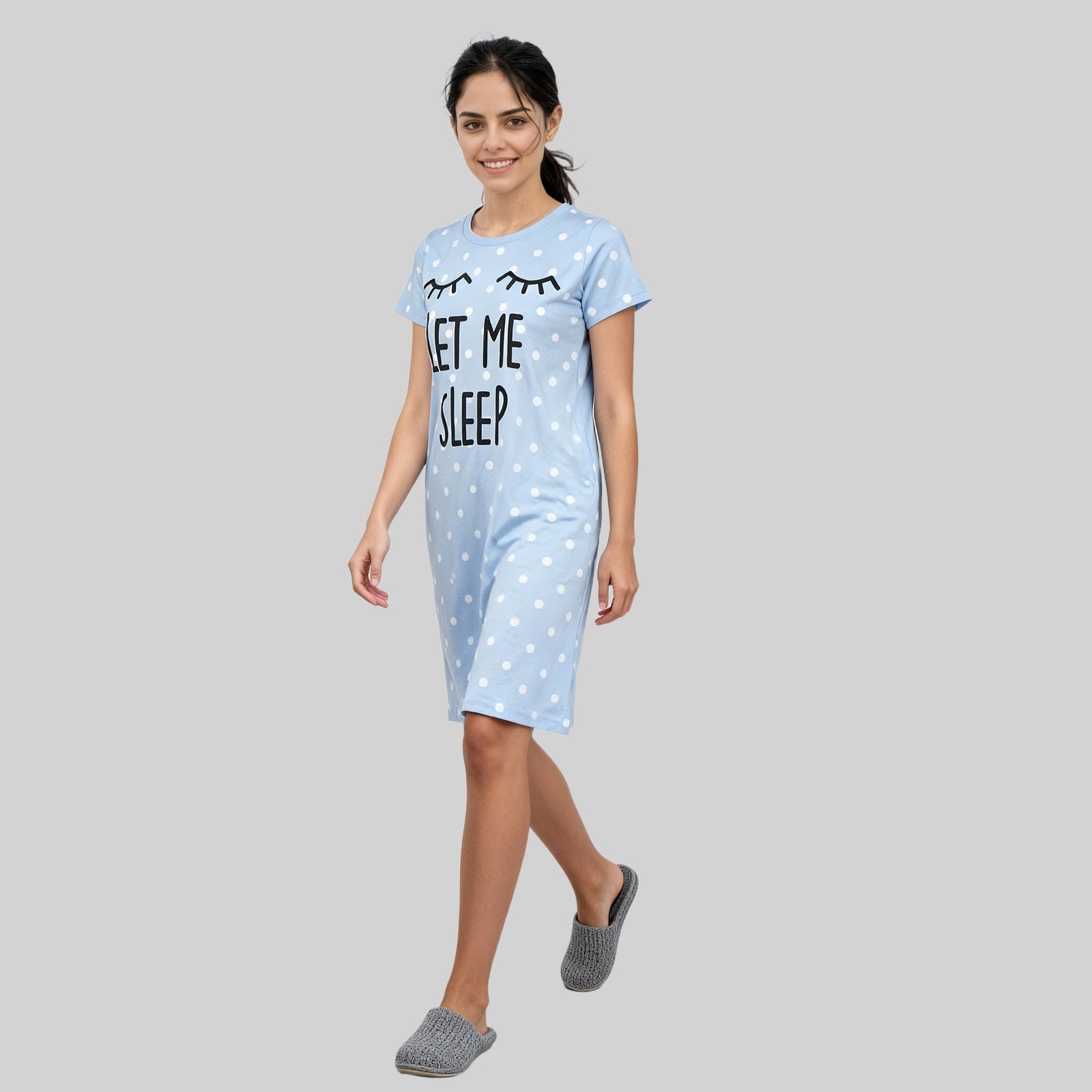 Cotton Printed Short Gown
