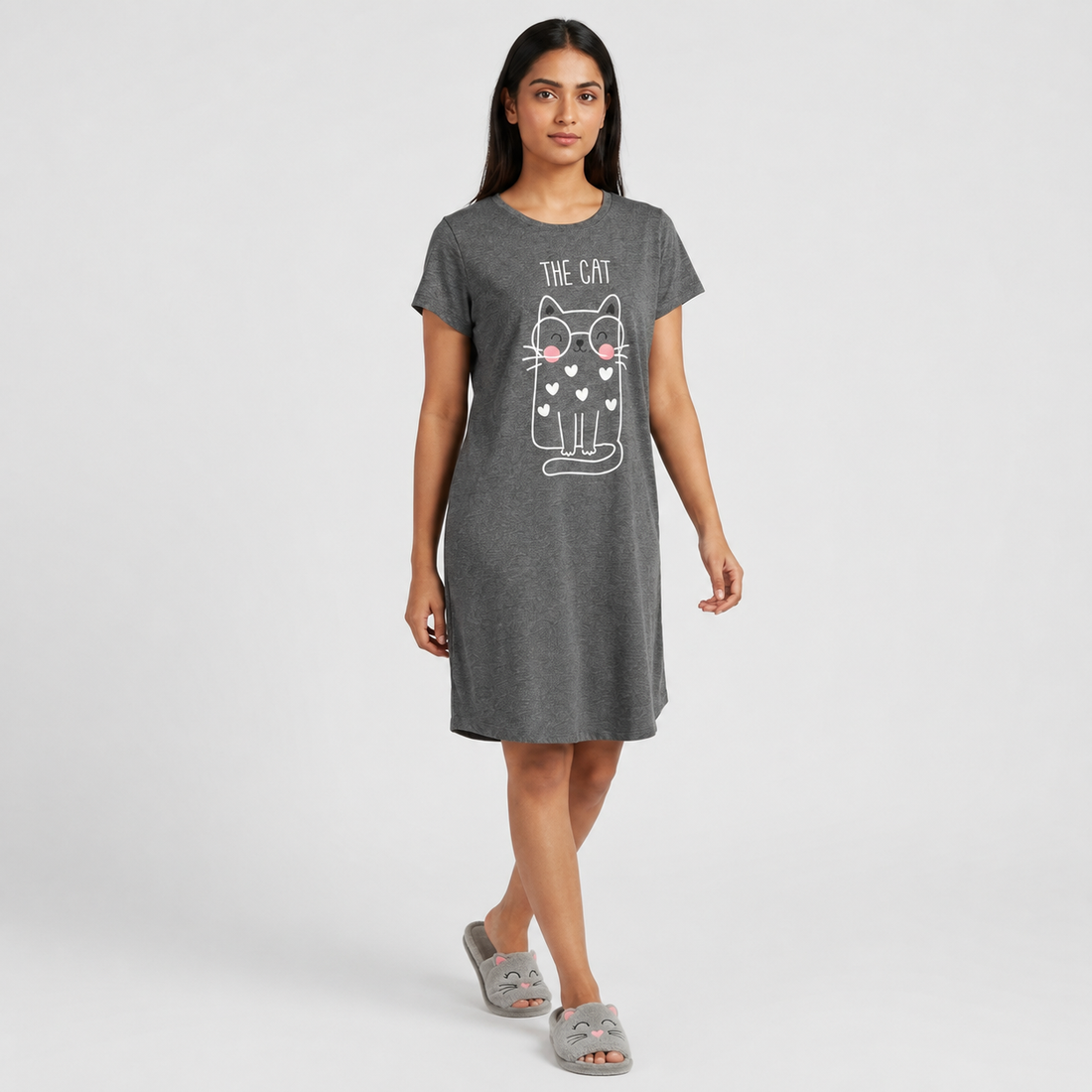 Cotton Printed Short Gown