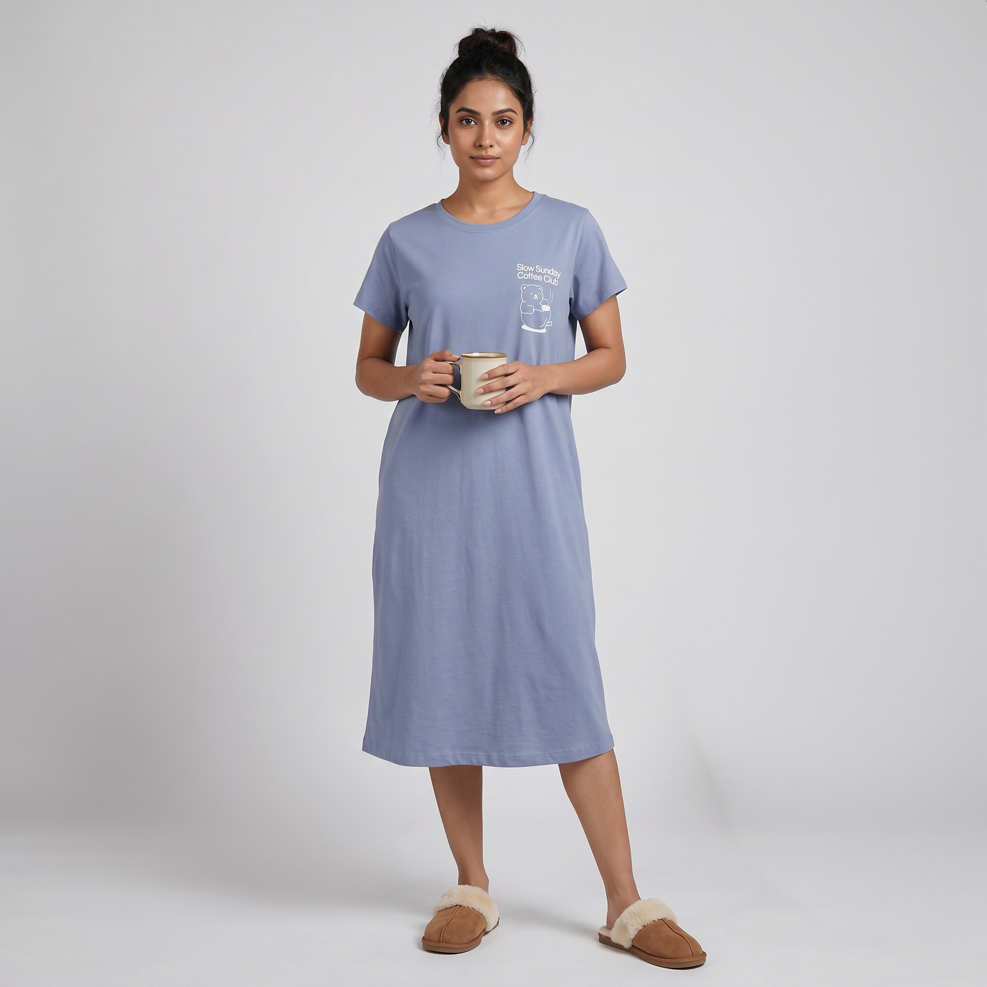 Cotton Printed Short Gown