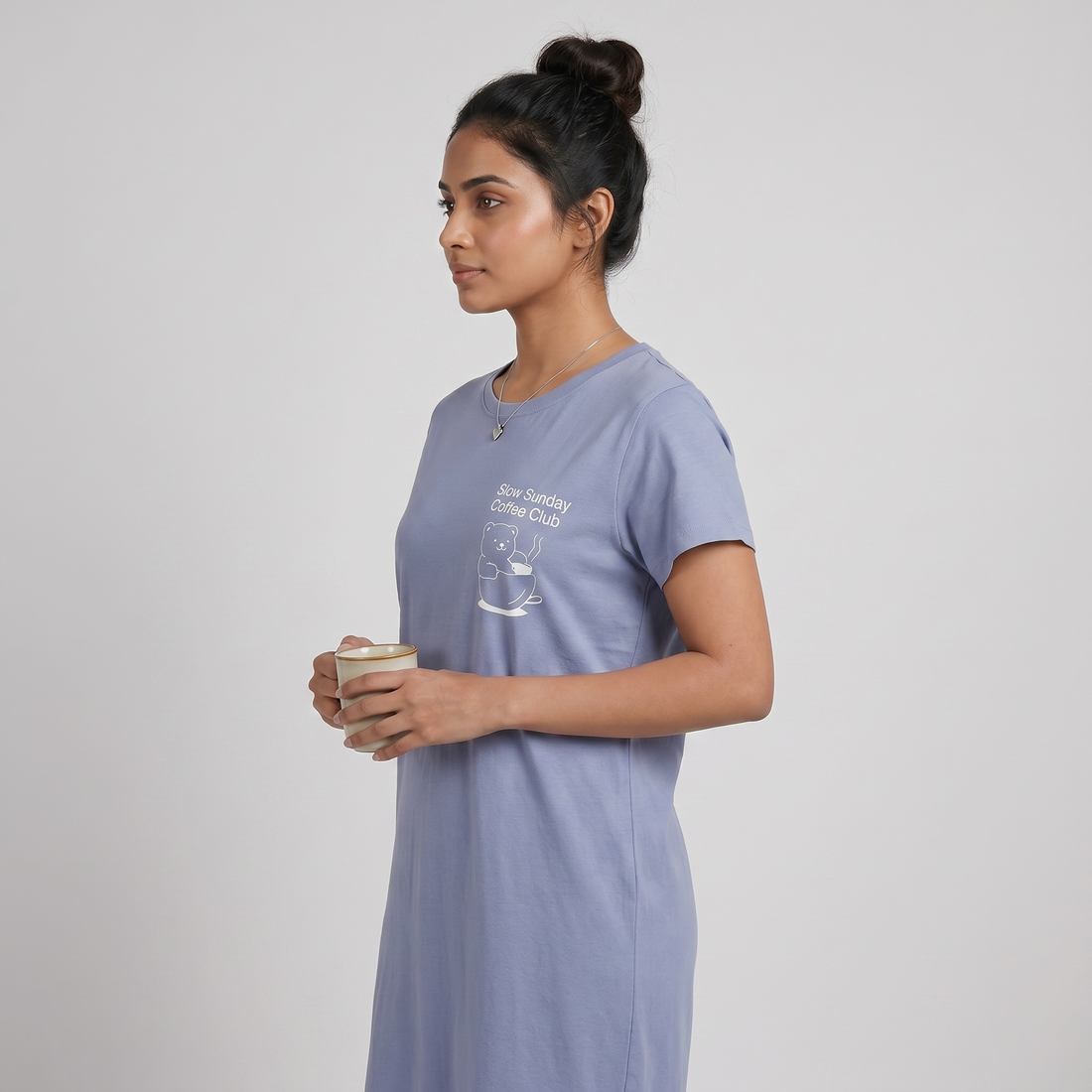 Cotton Printed Short Gown