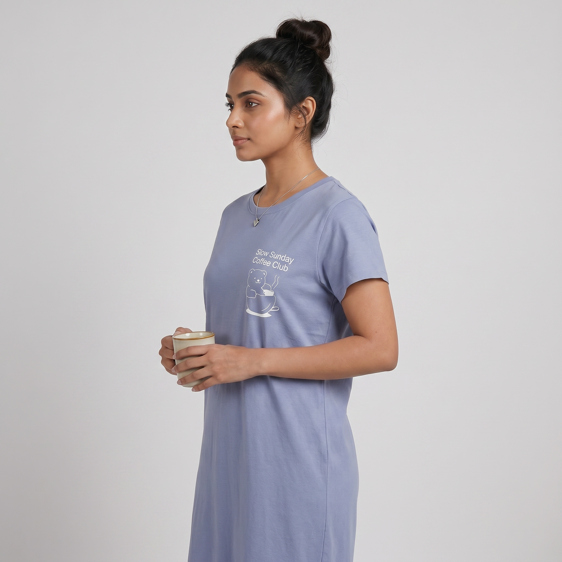 Cotton Printed Short Gown