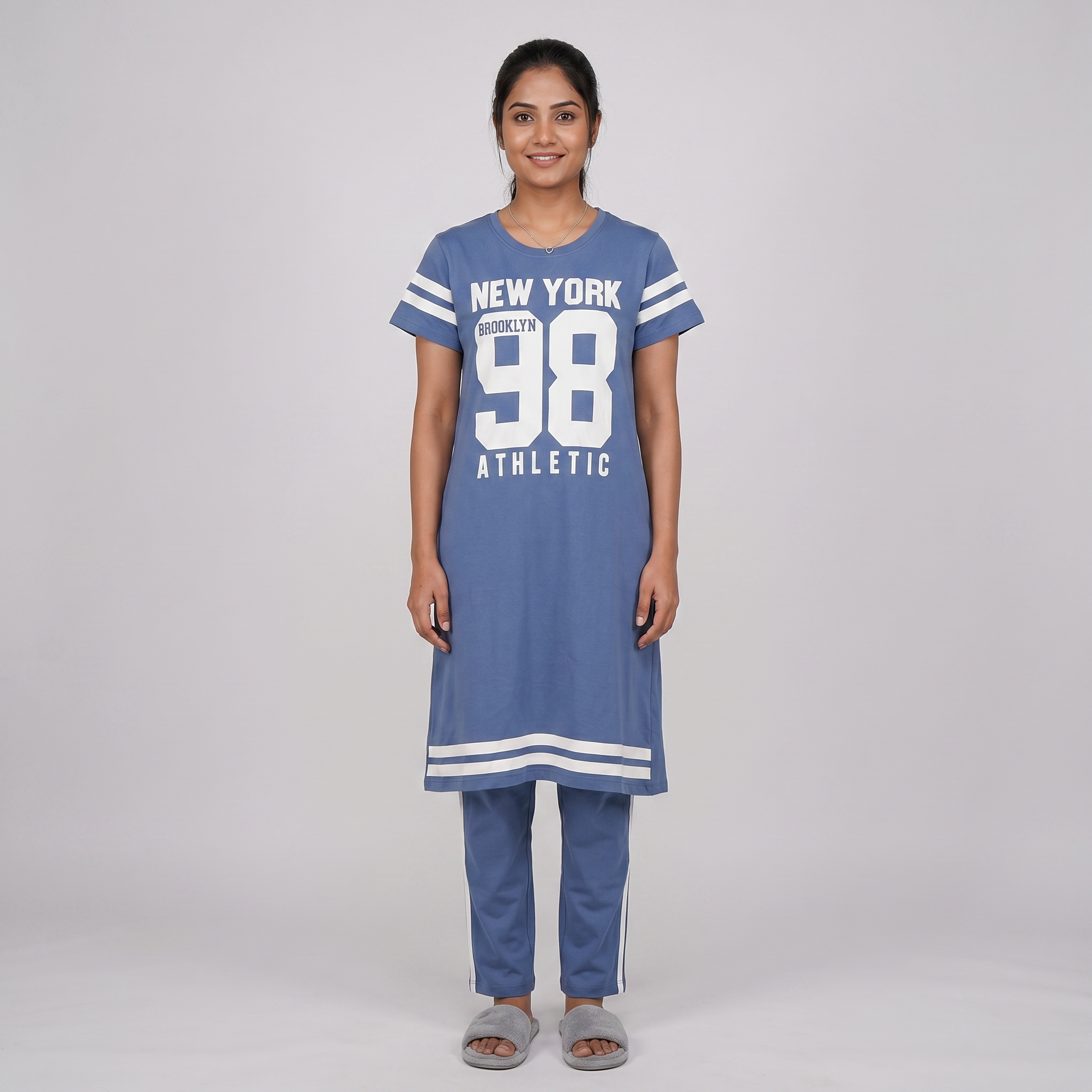 Cotton Printed Short Gown