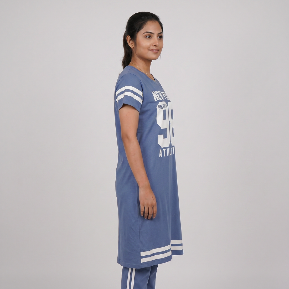 Cotton Printed Short Gown