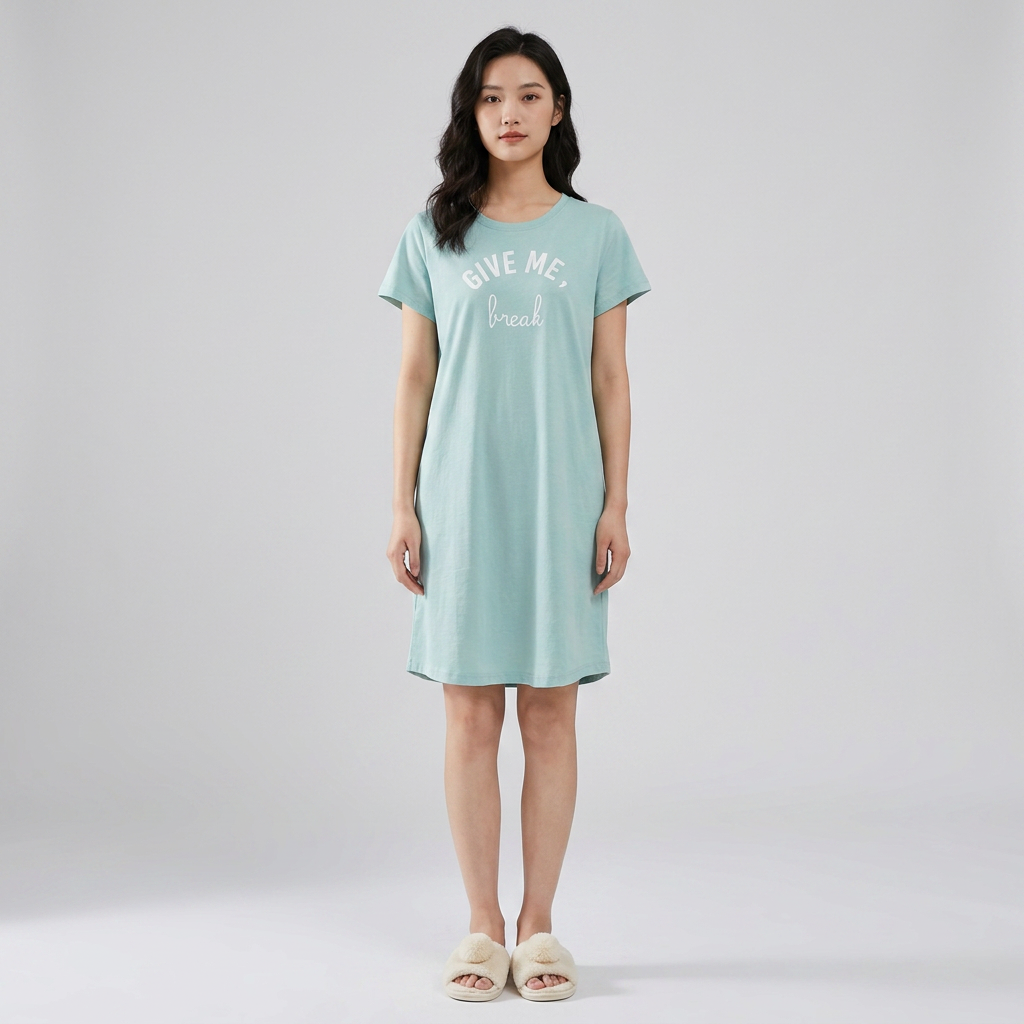 Cotton Printed Short Gown