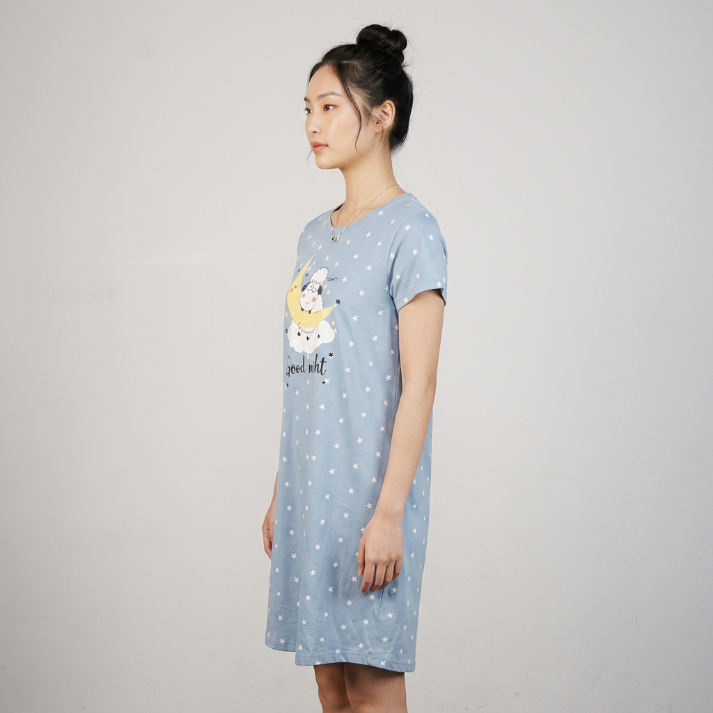 Cotton Printed Short Gown
