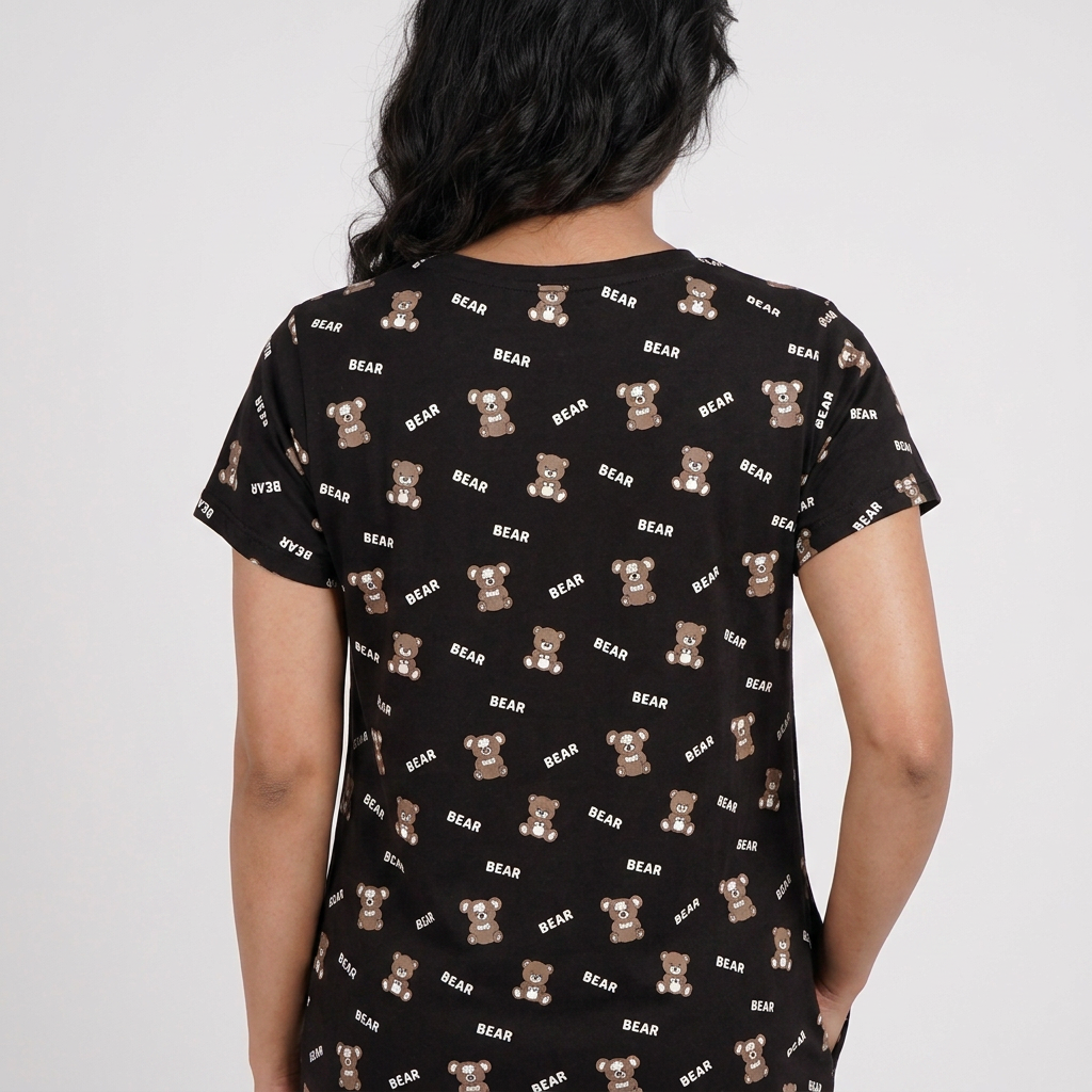 Cotton Printed Short Gown