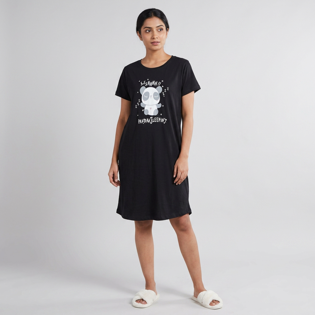 Cotton Printed Short Gown