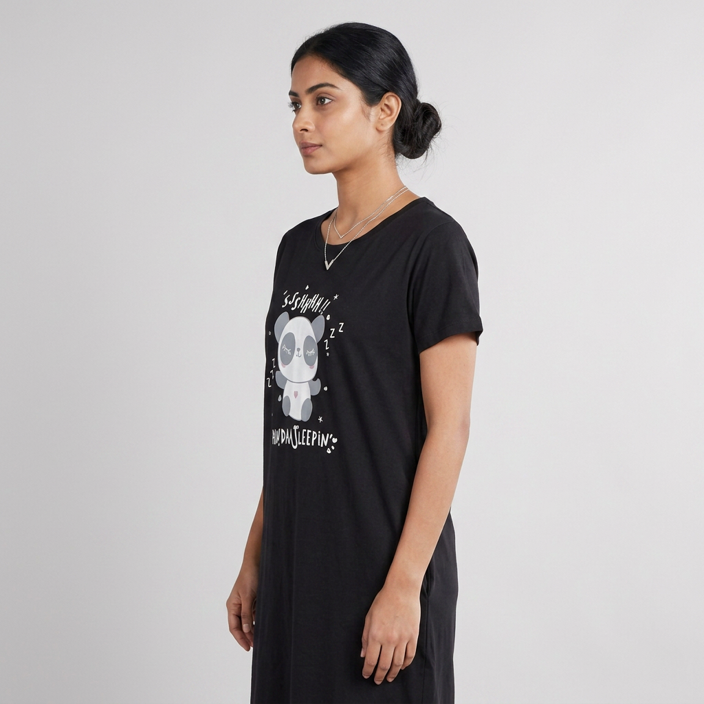 Cotton Printed Short Gown