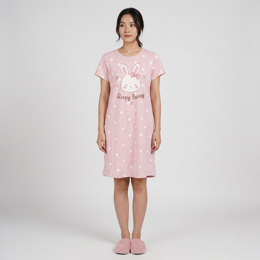 Cotton Printed Short Gown